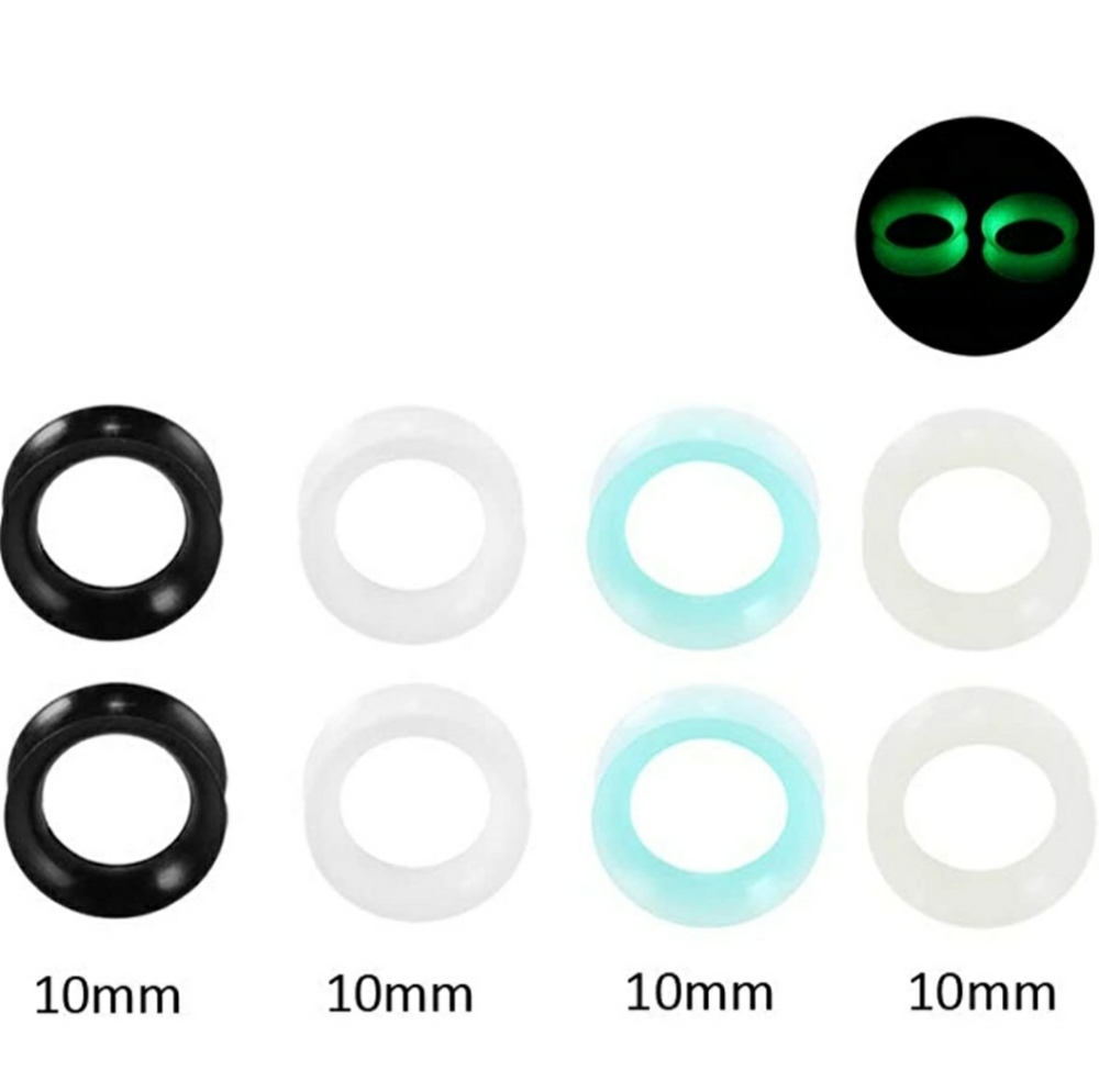NEW 3/8 (10mm) silicone tunnel plugs